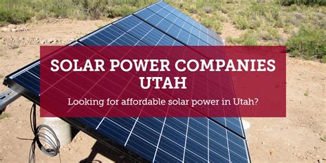 Utah Solar Power Installation 